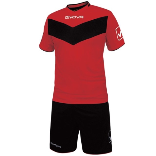 Echipament fotbal KIT VITTORIA GIVOVA, ROSU/NEGRU, marime XL - EOL-0