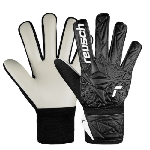 Manusi portar fotbal Attrakt Starter Solid Junior, Black, REUSCH-0