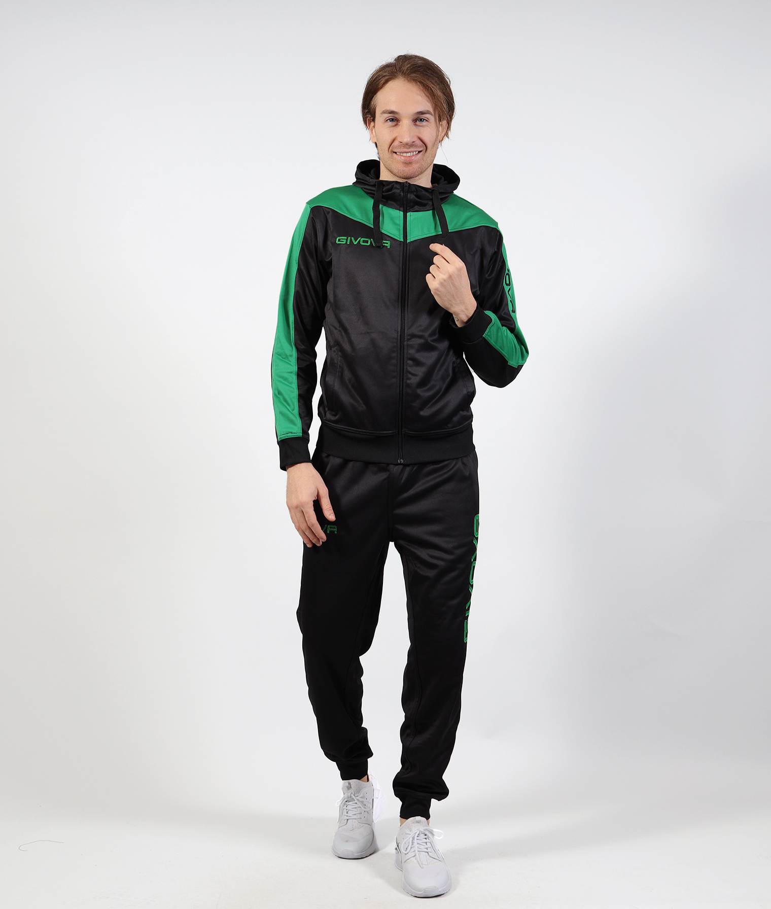 Tuta Roma cu gluga, Negru/Verde, S - EOL-0 Tuta Roma cu gluga, Negru/Verde, S - EOL-0