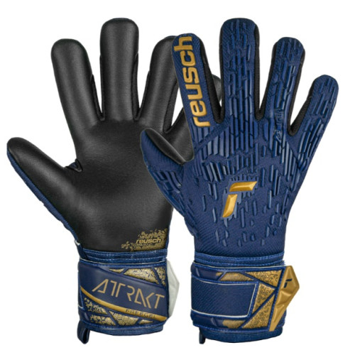 Manusi portar fotbal Attrakt Freegel Silver, Blue, REUSCH-0
