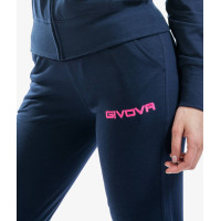 Tuta Donna, Bleumarin/Fuxia, L - EOL-23149