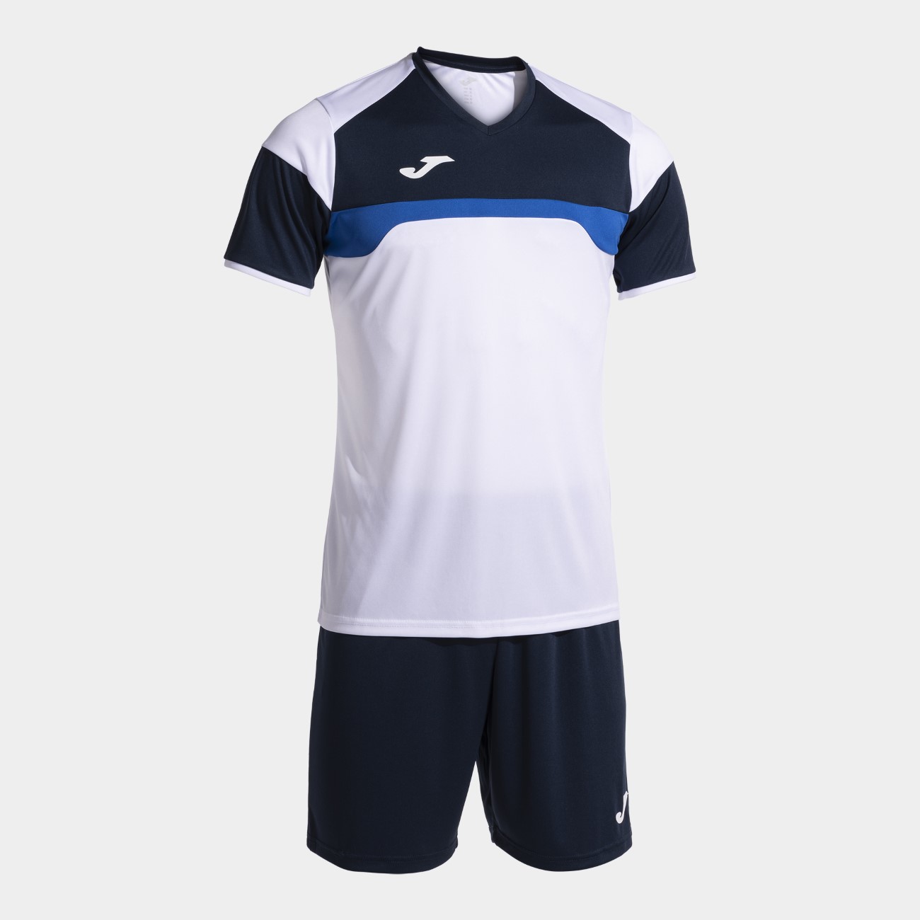 Kit echipament fotbal Danubio III, Alb/Bleumarin, JOMA-0 Kit echipament fotbal Danubio III, Alb/Bleumarin, JOMA-0