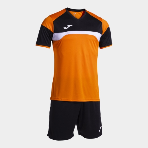Kit echipament fotbal Danubio III, Portocaliu/Negru, JOMA-0