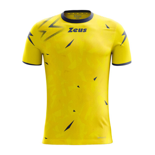 Tricou fotbal Marmo Galben/Bleumarin, ZEUS-0
