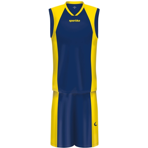 Echipament baschet Kit Orlando SPORTIKA, blu/galben M - EOL-0