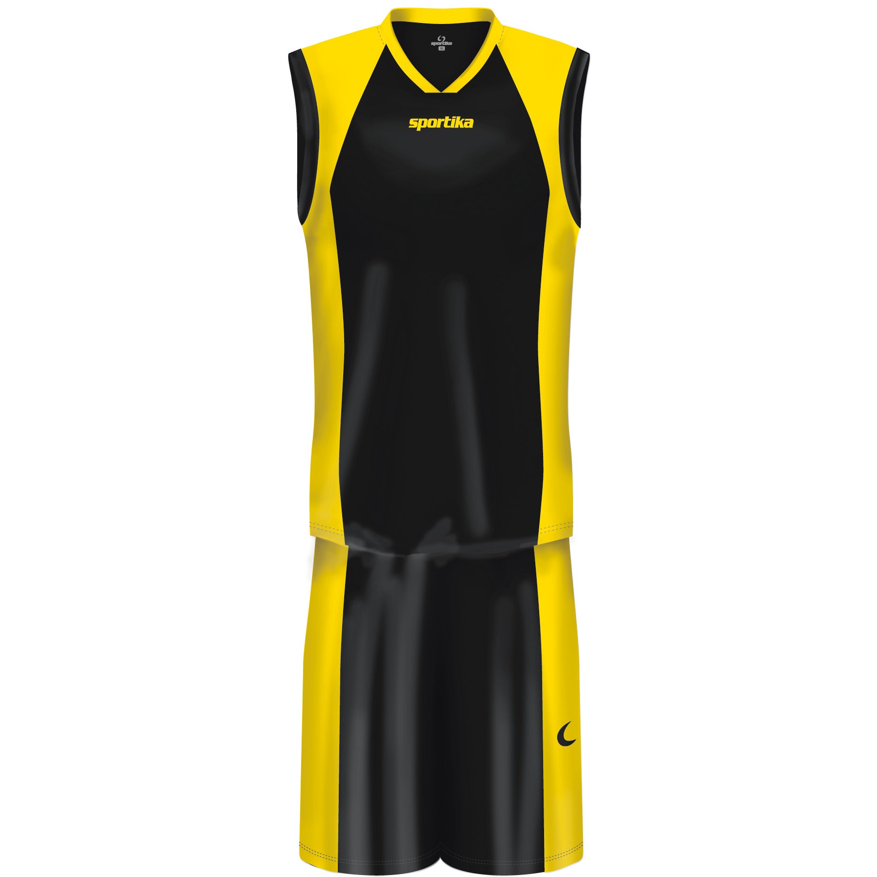 Echipament baschet Kit Orlando SPORTIKA, negru/galben M - EOL-0 Echipament baschet Kit Orlando SPORTIKA, negru/galben M - EOL-0