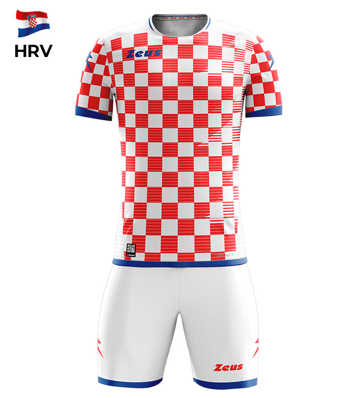 Kit Mundial Cro ZEUS, alb/rosu royal L - EOL-0 Kit Mundial Cro ZEUS, alb/rosu royal L - EOL-0