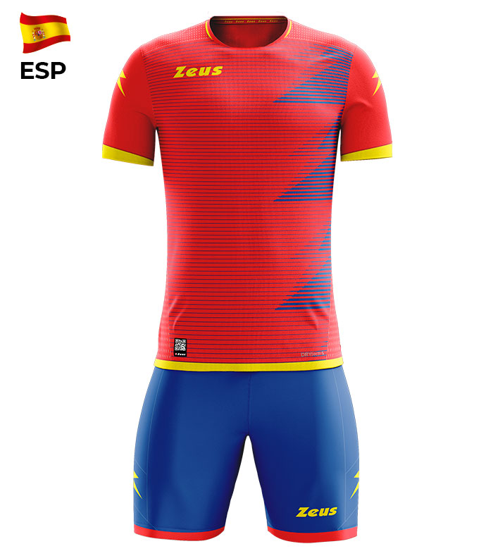 Kit Mundial ZEUS Spania, rosu/royal/galben L/XL - EOL-0 Kit Mundial ZEUS Spania, rosu/royal/galben L/XL - EOL-0