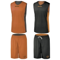 Echipament baschet Kit Assen SPORTIKA, portocaliu/negru L - EOL-0