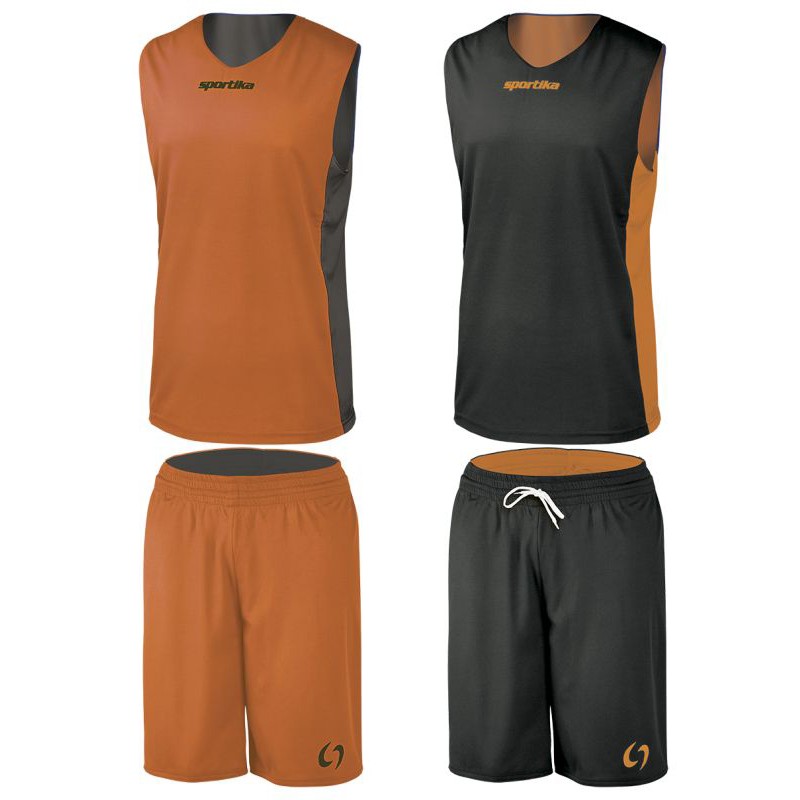 Echipament baschet Kit Assen SPORTIKA, portocaliu/negru L - EOL-0 Echipament baschet Kit Assen SPORTIKA, portocaliu/negru L - EOL-0