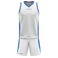 Echipament baschet Kit Power GIVOVA, alb/blu M - EOL-0