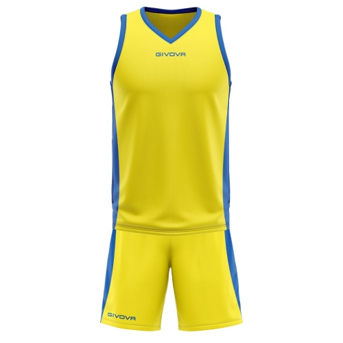 Echipament baschet Kit Power GIVOVA, galben/royal L - EOL-0
