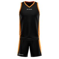 Echipament baschet Kit Power GIVOVA, negru/orange L - EOL-0