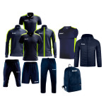 Echipament complet fotbal Box Start Bleumarin/Galben Fluo, ZEUS-0