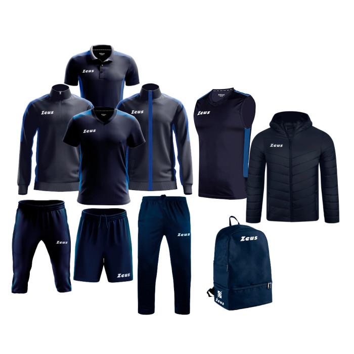 Echipament complet fotbal Box Start Bleumarin/Royal, ZEUS-0