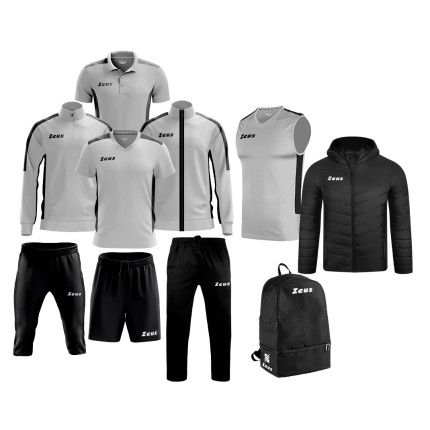 Echipament complet fotbal Box Start Gri/Negru, ZEUS-0