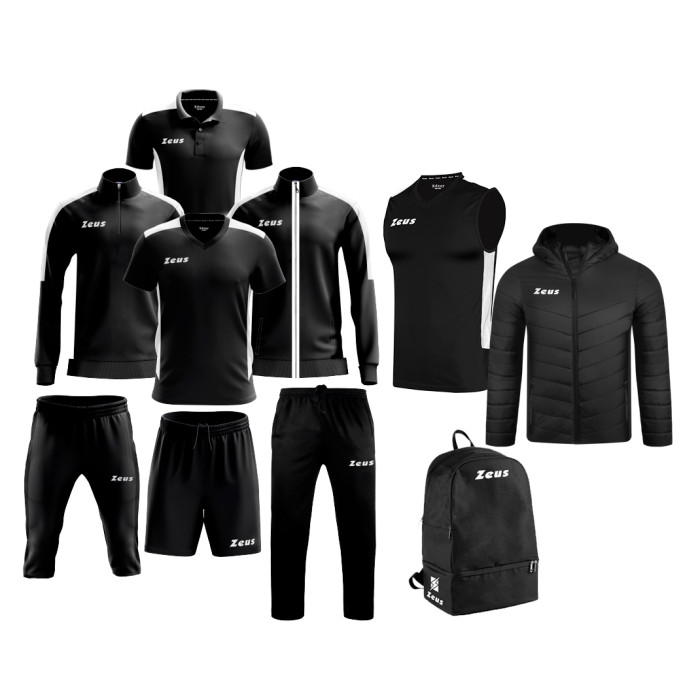 Echipament complet fotbal Box Start Negru/Alb, ZEUS-0