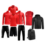 Echipament complet fotbal Box Start Rosu/Negru, ZEUS-0