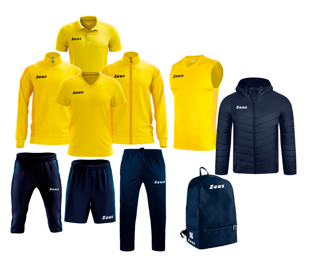 Echipament complet fotbal Box Start Line Galben/Bleumarin, ZEUS-0 Echipament complet fotbal Box Start Line Galben/Bleumarin, ZEUS-0