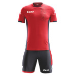 Echipament complet fotbal Box Glitch Rosu/Negru, ZEUS-28037