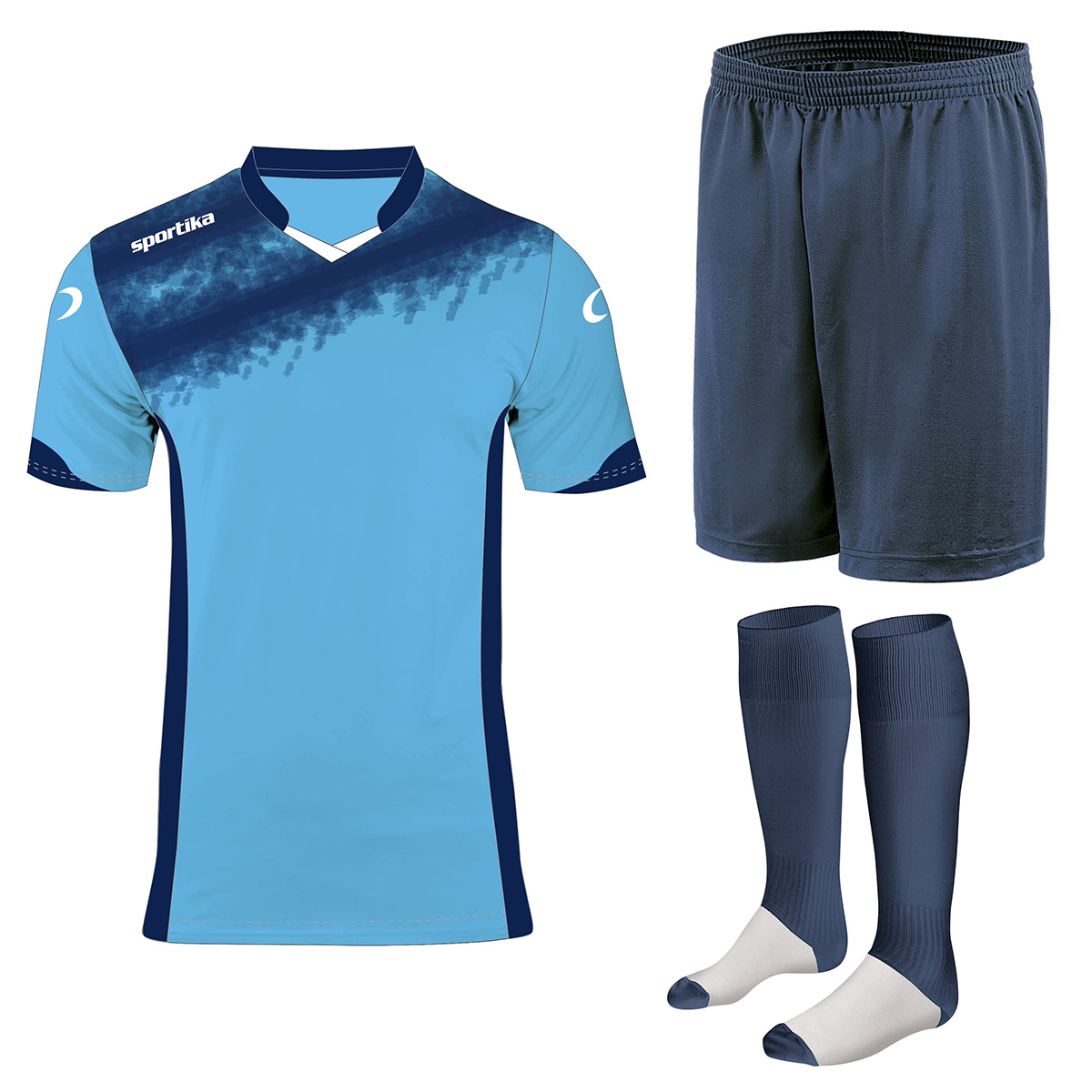 Echipament fotbal Kit Sparta + Jambiere, SPORTIKA-0 Echipament fotbal Kit Sparta + Jambiere, SPORTIKA-0