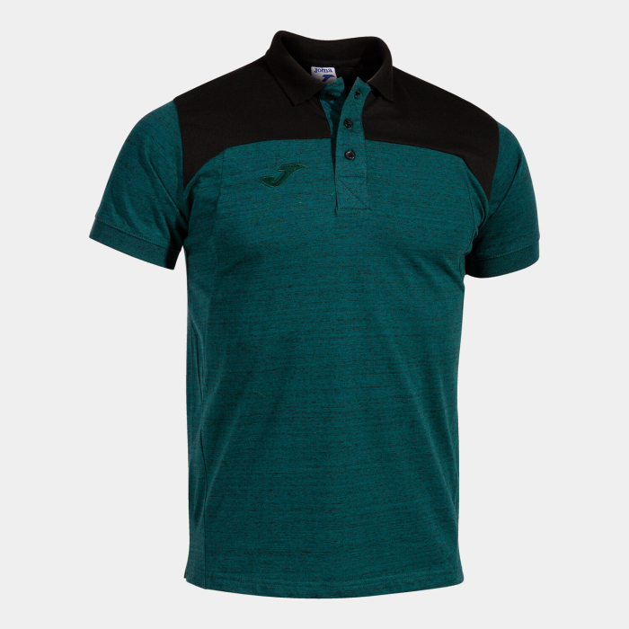 Tricou polo Winner II din bumbac, verde/negru, mărimea S, EOL-0