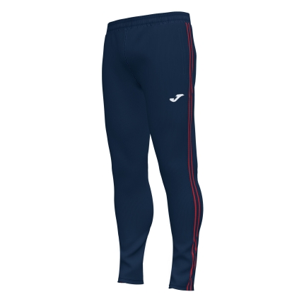 Pantaloni lungi clasici, bleumarin închis-roșu, mărimea S, EOL-0