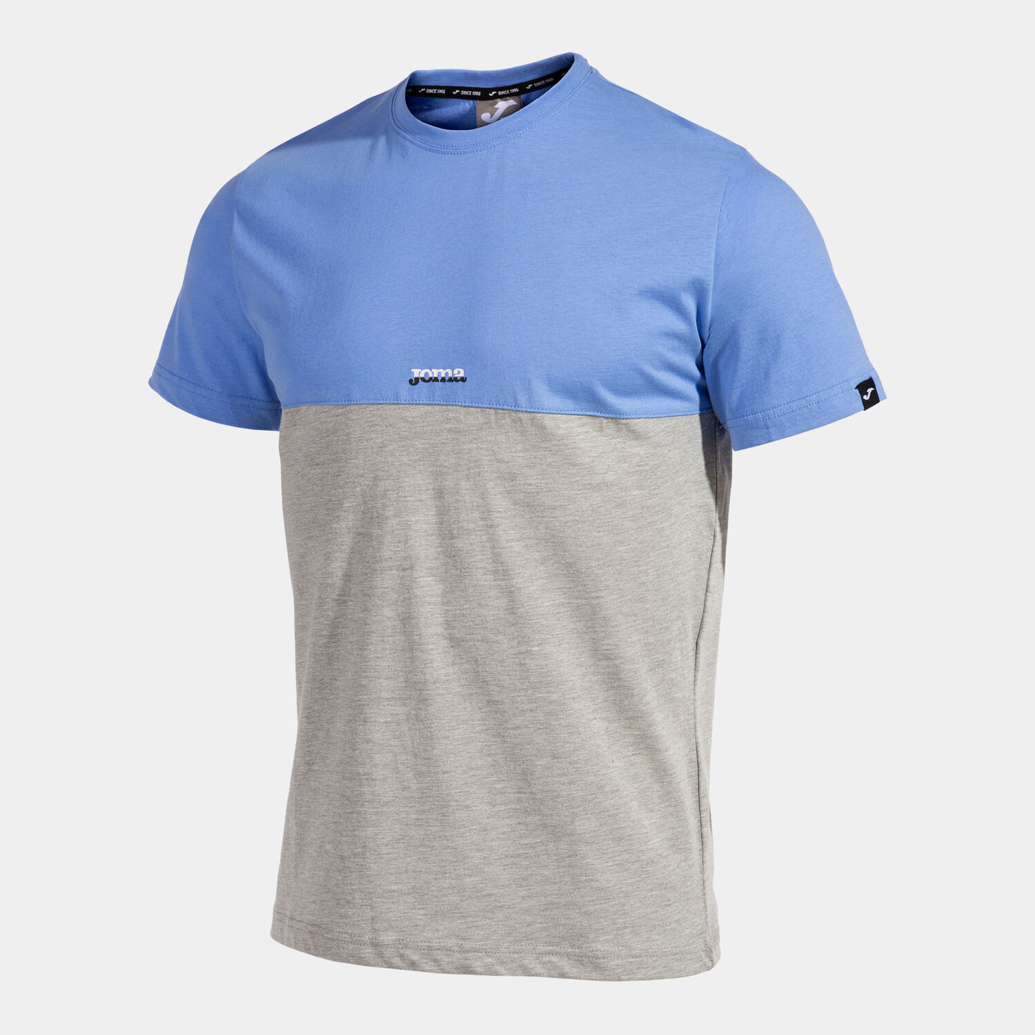 Tricou scurt California Seeve, albastru-melange gri, mărimea S, finisaj original-0 Tricou scurt California Seeve, albastru-melange gri, mărimea S, finisaj original-0