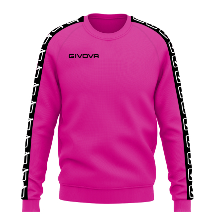 Bluza Felpa Girocollo band fuxia, L, GIVOVA-0