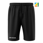 Pantaloni scurți Bermuda Friend din bumbac, negri, XS, GIVOVA-0