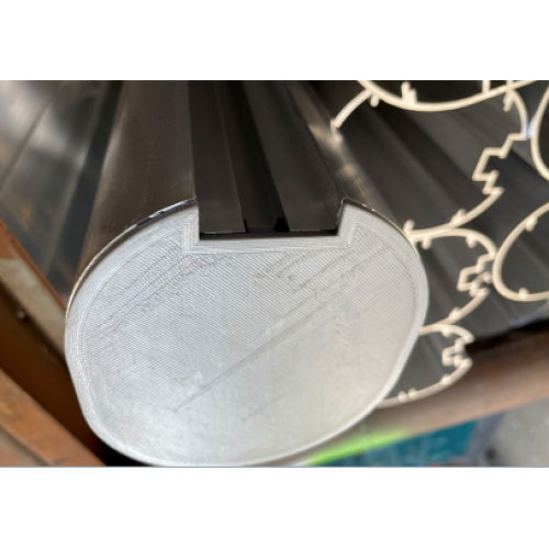 Capace de protecție pentru profil oval din aluminiu 120/100-0