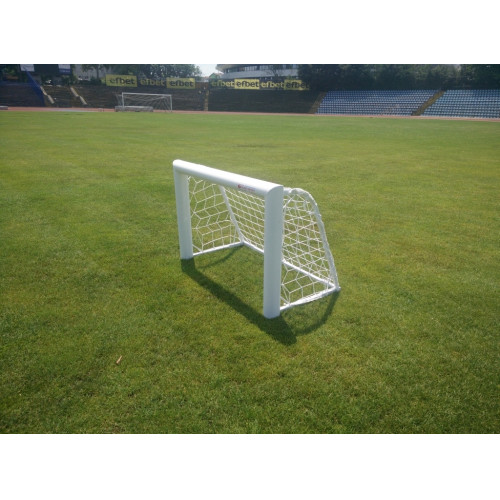 Mini-poartă de fotbal 0,8x0,7 m, monolit, aluminiu-0