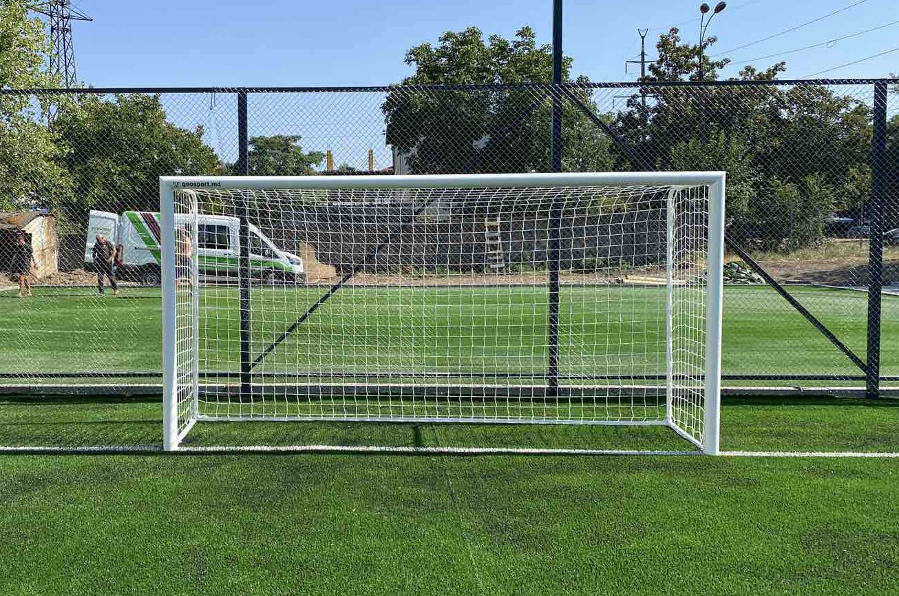 Poartă de fotbal 4 x 2 m, profil special oval din aluminiu 120 x 100 mm-0 Poartă de fotbal 4 x 2 m, profil special oval din aluminiu 120 x 100 mm-0