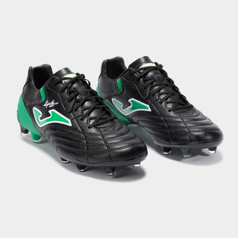 20241021_085113_acuw2501fg_2 Ghete fotbal Aguila cup 2501 negru verde firm ground, JOMA - imagine 1