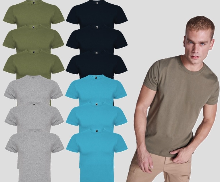 breda Tricou de bumbac Braco, set de 3 buc, ROLY - imagine 1