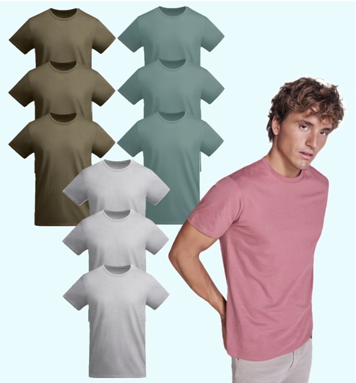 nalojen platej Tricou de bumbac Breda, set de 3 buc, ROLY - imagine 1