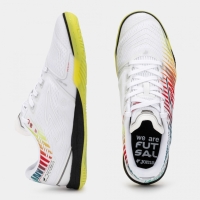 Ghete fotbal Skiful 2576 alb galben indoor, JOMA - imagine 3