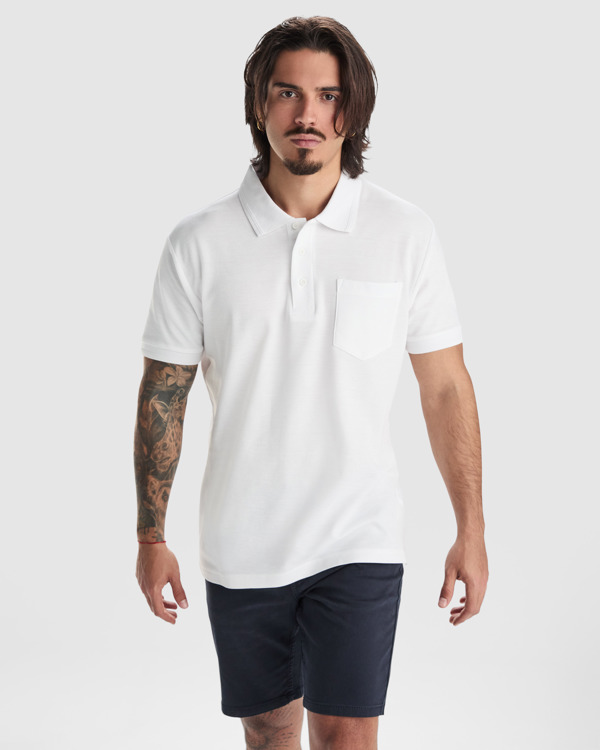 6607_01_3_2 Tricou de bumbac polo Centauro, ROLY - imagine 1