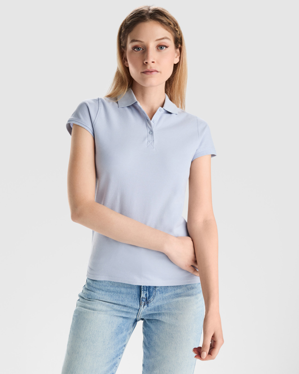 6634_263_1_1 Tricou de bumbac polo Star Woman, ROLY - imagine 1